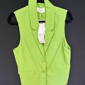 American Vintage Green Sleeveless Women's Blazer XS/S NWT